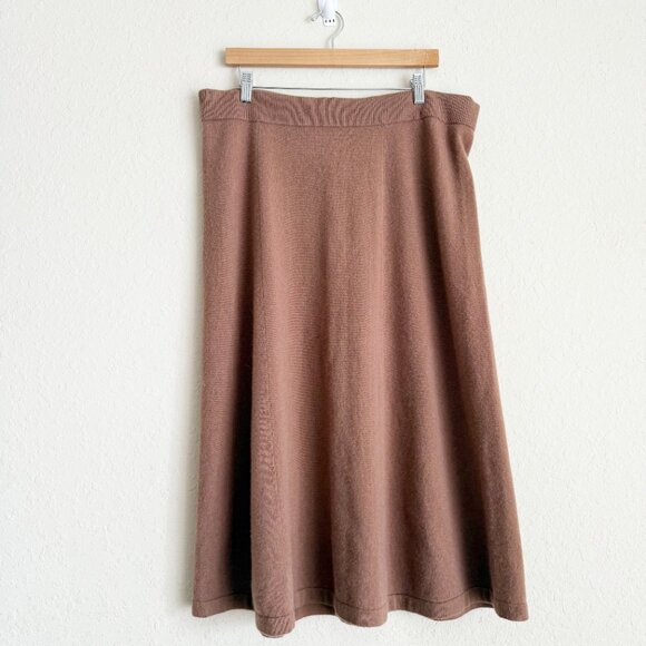 Banana Republic Factory Dresses & Skirts - Banana Republic Brown Cashmere Midi Skirt Size XL